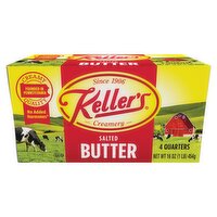 Keller's Creamery Salted Butter, 4 count, 16 oz