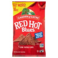 Garden of Eatin' Red Hot Blues Corn Tortillas Chips, 16 oz, 16 Ounce