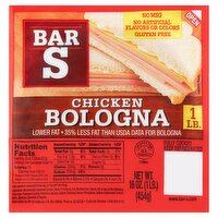 Bar-S Chicken Bologna, 16 oz