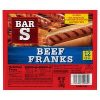 Bar-S Beef Franks, 12 oz