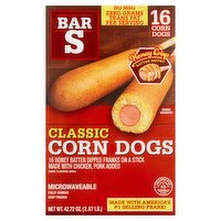 Bar-S Classic Corn Dogs, 16 count, 42.72 oz, 42.72 Ounce