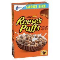 General Mills Reese's Puffs Sweet & Crunchy Corn Puffs Large Size, 1 lb 0.7 oz