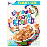 General Mills Cinnamon Toast Crunch Crispy, Sweetened Whole Wheat & Rice Cereal, 1 lb 3.3 oz