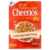 General Mills Cheerios Pumpkin Spice Sweetened Whole Grain Oat Cereal Limited Edition, 10.8 oz