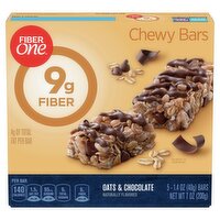 Fiber One Oats & Chocolate Chewy Bars, 1.4 oz, 5 count