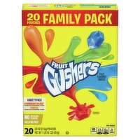 Fruit Gushers Fruit Flavored Snacks Variety Pack Family Pack, 0.8 oz, 20 count, 16 Ounce