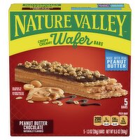 Nature Valley Peanut Butter Chocolate Crispy Creamy Wafer Bars, 1.3 oz, 5 count