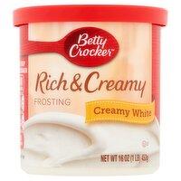 Betty Crocker Creamy White Rich & Creamy Frosting, 16 oz