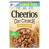 General Mills Cheerios Oat Crunch Oats 'N Honey Cereal Large Size, 1 lb 2.2 oz