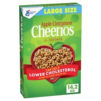 General Mills Cheerios Apple Cinnamon Sweetened Whole Grain Oat Cereal Large Size, 14.2 oz