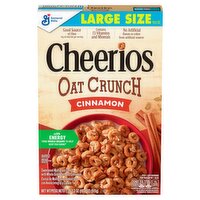 General Mills Cheerios Oat Crunch Cinnamon Cereal Large Size, 1 lb 2.2 oz, 18.2 Ounce