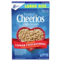 General Mills Cheerios Frosted Whole Grain Oat Cereal Large Size, 13.5 oz