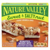 Nature Valley Roasted Mixed Nut Sweet & Salty Nut Chewy Granola Bars, 1.2 oz, 6 count