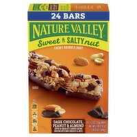 Nature Valley Dark Chocolate, Peanut & Almond Chewy Granola Bars, 1.2 oz, 24 count