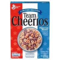 General Mills Team Cheerios Frosted Berry and Sweetened Whole Grain Oat Cereal, 10.9 oz