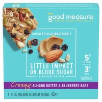 Good Measure Creamy Almond Butter & Blueberry Bars, 1.41 oz, 4 count