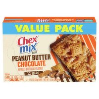 Chex Mix Peanut Butter Chocolate Bars Value Pack, 1.13 oz, 12 count