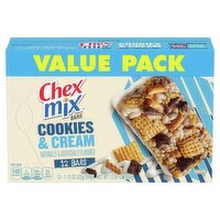 Chex Mix Cookies & Cream Bars Value Pack, 1.13 oz, 12 count, 13.56 Ounce