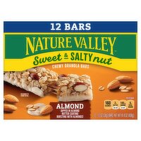 Nature Valley Sweet & Salty Nut Almond Chewy Granola Bars, 1.2 oz, 12 count