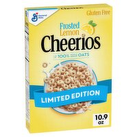 General Mills Cheerios Frosted Lemon Sweetened Whole Grain Oat Cereal Limited Edition, 10.9 oz