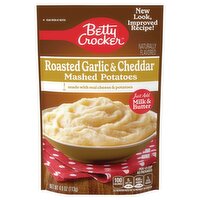 Betty Crocker Roasted Garlic & Cheddar Mashed Potatoes, 4.0 oz, 4 Ounce