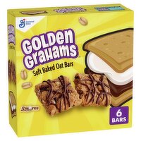 General Mills Golden Grahams S'mores Soft Baked Oat Bars, 0.96 oz, 6 count