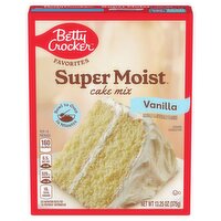 Betty Crocker Super Moist Favorites Vanilla Cake Mix, 13.25 oz, 13.25 Ounce