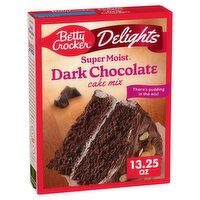 Betty Crocker Super Moist Delights Dark Chocolate Cake Mix, 13.25 oz
