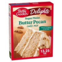 Betty Crocker Delights Super Moist Butter Pecan Cake Mix, 13.25 oz