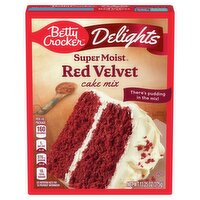 Betty Crocker Super Moist Delights Red Velvet Cake Mix, 13.25 oz, 13.25 Ounce