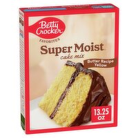 Betty Crocker Favorites Butter Recipe Yellow Super Moist Cake Mix, 13.25 oz