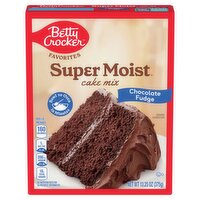 Betty Crocker Super Moist Favorites Chocolate Fudge Cake Mix, 13.25 oz, 13.25 Ounce