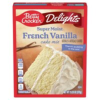 Betty Crocker Super Moist Delights French Vanilla Cake Mix, 13.25 oz, 13.25 Ounce