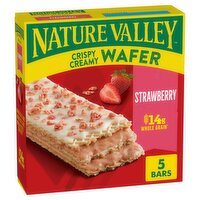 Nature Valley Strawberry Crispy Creamy Wafer Bars, 1.3 oz, 5 count
