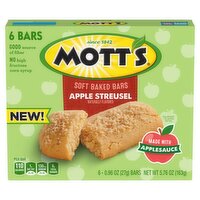 Mott's Apple Streusel Soft Baked Bars, 0.96 oz, 6 count