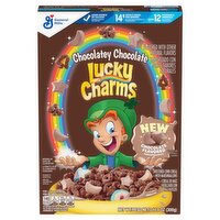 Lucky Charms Chocolatey Chocolate Flavored Sweetened Corn Cereal with Marshmallows, 10.6 oz