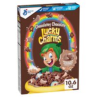 Lucky Charms Chocolatey Chocolate Flavored Sweetened Corn Cereal with Marshmallows, 10.6 oz, 10.6 Ounce