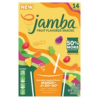 Jamba Mango-A-Go-Go Fruit Flavored Snacks, 1.2 oz, 14 count