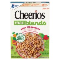 General Mills Cheerios Veggie Blends Apple Strawberry Sweetened Oat & Corn Cereal, 10.6 oz, 10.6 Ounce