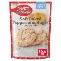 Betty Crocker Soft Baked Peppermint Sugar Cookie Mix Limited Edition, 16.6 oz