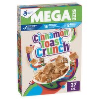 General Mills Cinnamon Toast Crunch Crispy, Sweetened Whole Wheat & Rice Cereal, 1 lb 11 oz