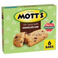 Mott's Chocolate Chip Soft Baked Bars, 0.96 oz, 6 count