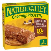 Nature Valley Peanut Butter Chocolate Creamy Crispy Protein Bars, 1.49 oz, 5 count