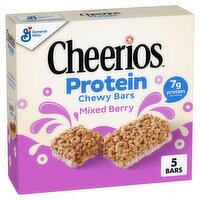 Cheerios Mixed Berry Protein Chewy Bars, 1.27 oz, 5 count, 6.35 Ounce
