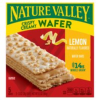 Nature Valley Lemon Crispy Creamy Wafer Bars, 1.3 oz, 5 count