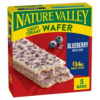 Nature Valley Crispy Creamy Blueberry Wafer Bars, 1.3 oz, 5 count