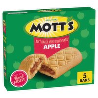 Mott's Apple Soft Baked Apple Filled Bars, 1.31 oz, 5 count