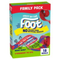 Fruit by the Foot Berry Burst Strawberry Tie-Dye Fruit Flavored Snacks, 0.75 oz, 18 count