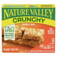 Nature Valley Crunchy Peanut Butter Granola Bars, 1.49 oz, 6 count, 8.94 Ounce