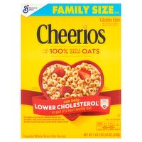 General Mills Cheerios Toasted Whole Grain Oat Cereal Family Size, 1 lb 2 oz